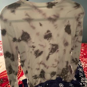 Long sleeve marble sweater